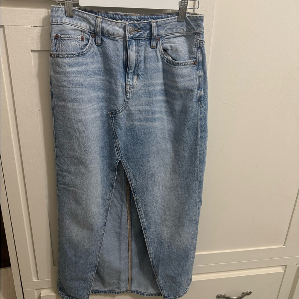 American Eagle Outfitters Light Blue Denim Skirt